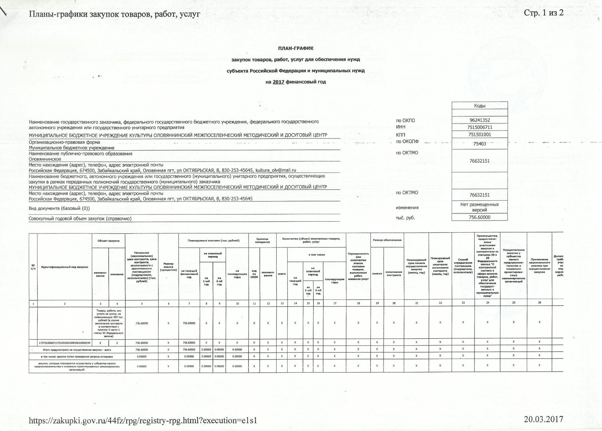 Срок для утверждения планов графиков закупок и размещения их в единой информационной системе составляет